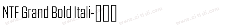 NTF Grand Bold Itali字体转换